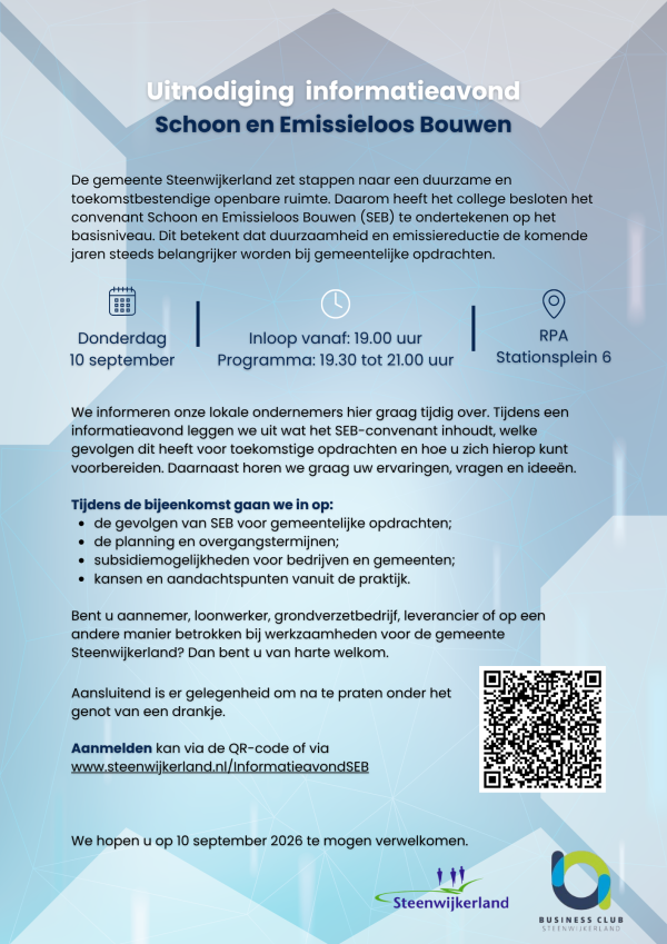 Uitnodiging Schoon en Emissieloos bouwen DEF