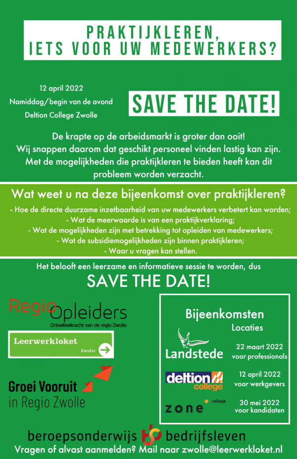 Praktijkleren Savethedate12042022