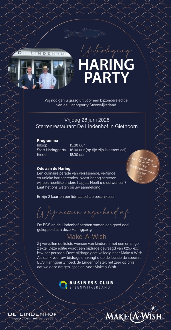 Uitnodiging Haringparty 2027